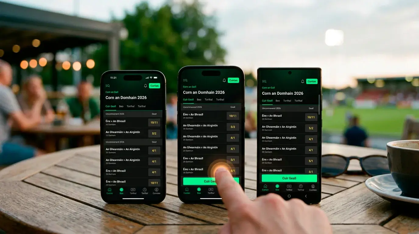 Aipeanna geallta do Chorn an Domhain 2026