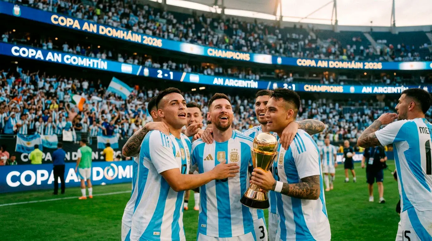 Foireann na hAirgintíne ag Corn an Domhain 2026