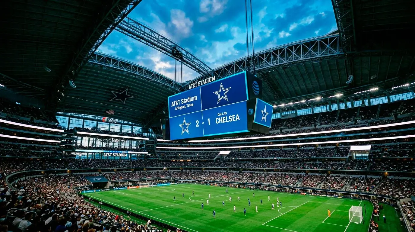 AT&T Stadium i Dallas, láthair chluichí ag Corn an Domhain 2026
