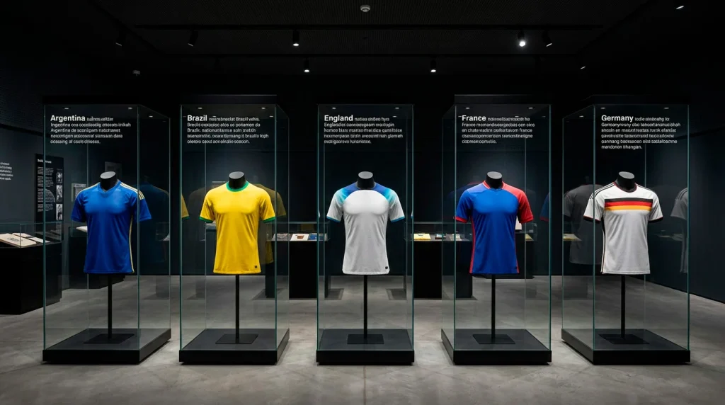 Na cúig roghnóirí ag Corn an Domhain 2026 – an Fhrainc, an Bhrasaíl, Sasana, an Spáinn, an Airgintín