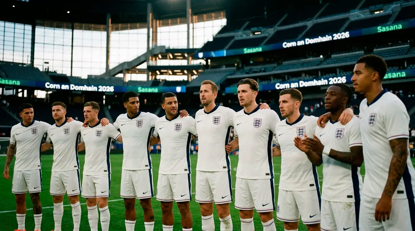 Foireann Shasana ag Corn an Domhain 2026